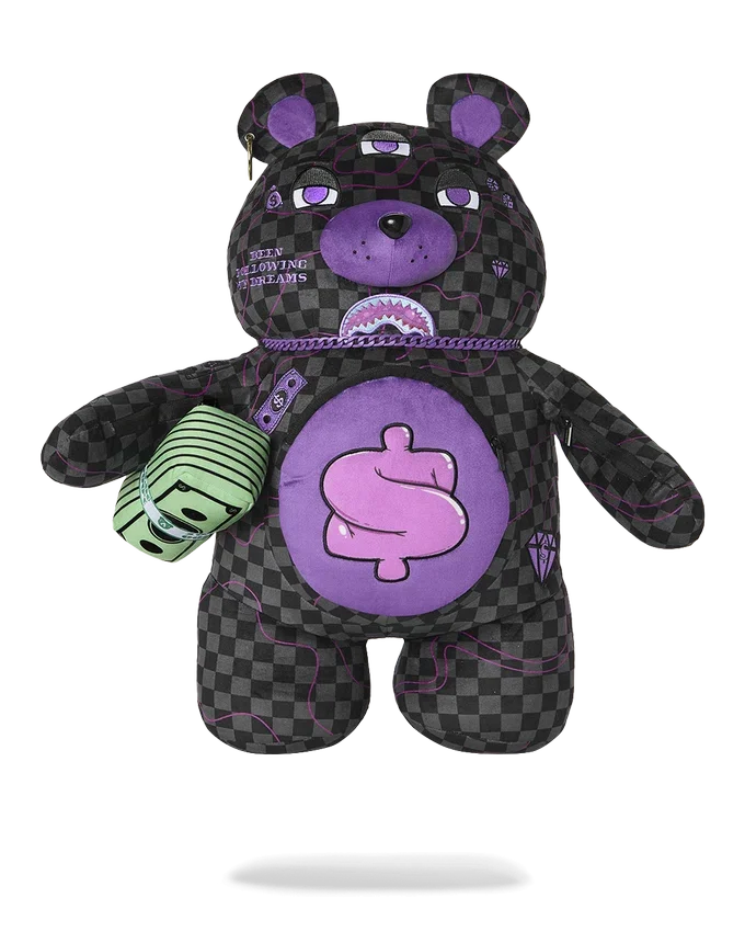 MOCHILA MONEYBEAR TIBURÓN DE SLIME MORADO