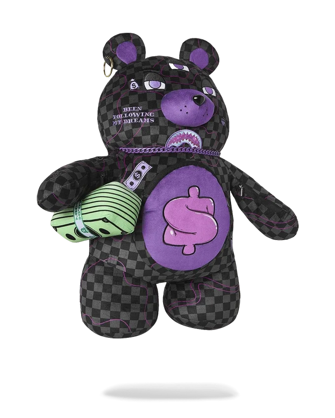 MOCHILA MONEYBEAR TIBURÓN DE SLIME MORADO