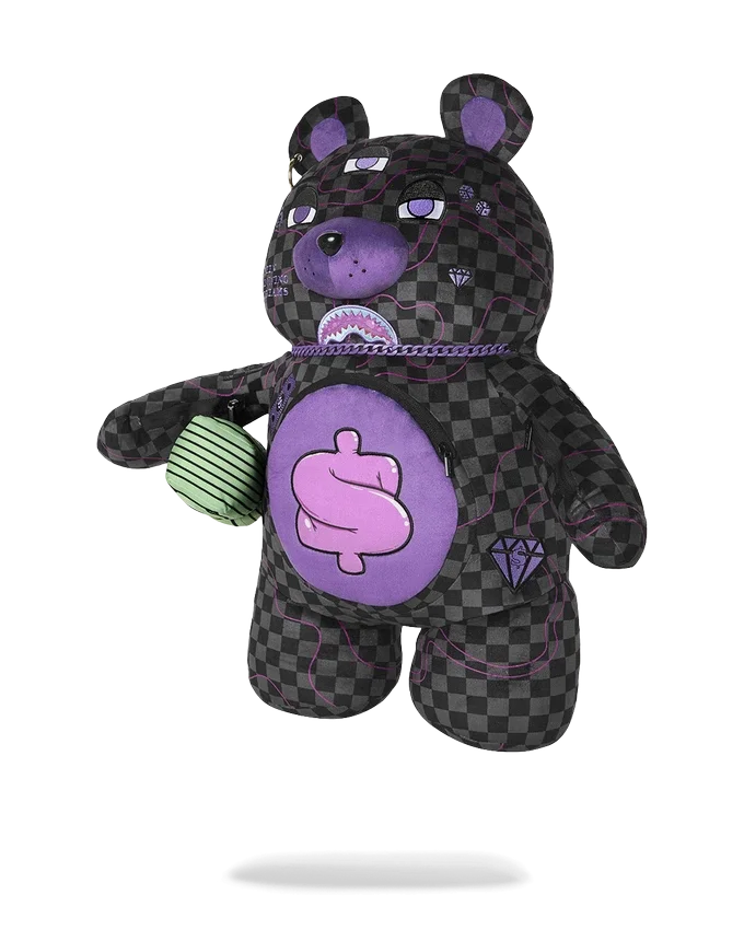 MOCHILA MONEYBEAR TIBURÓN DE SLIME MORADO