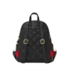 Mochila NOIR QUILT CON CADENA DORADA Y DETALLE DE TIBURÓN SALVAJE
