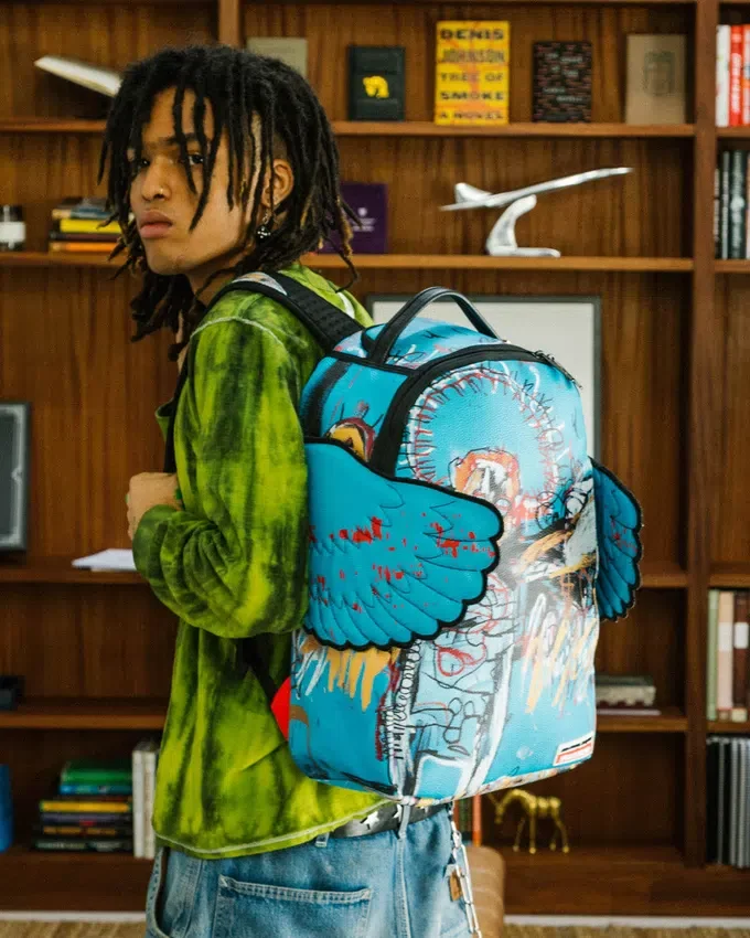 MOCHILA OFICIAL BASQUIAT SIN TÍTULO (ÁNGEL CAÍDO) 1981 CON WINGS (DLXV)