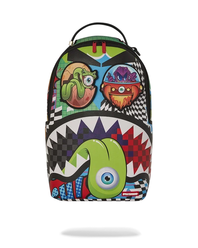 Mochila PSYCHO WORLD OF FUN (CON PARCHOS PARA LOS OJOS DE VELCRO DESMONTABLES)