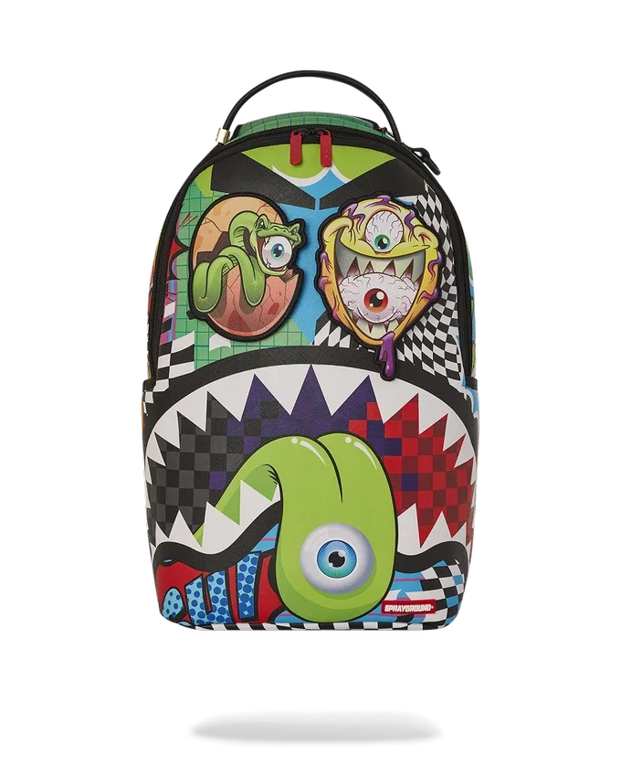 Mochila PSYCHO WORLD OF FUN (CON PARCHOS PARA LOS OJOS DE VELCRO DESMONTABLES)