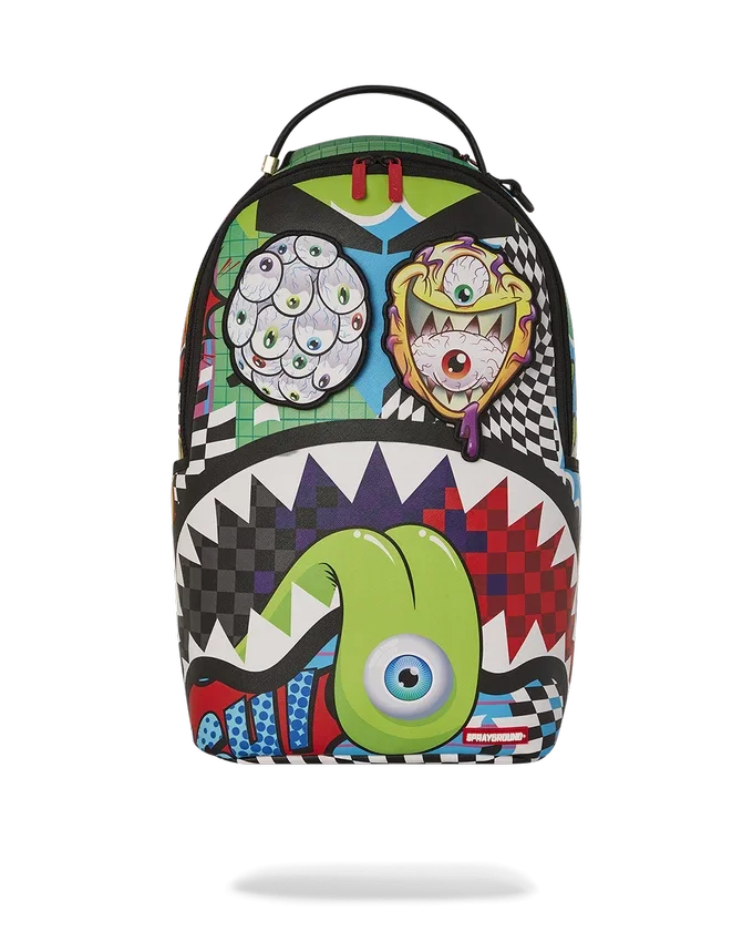 Mochila PSYCHO WORLD OF FUN (CON PARCHOS PARA LOS OJOS DE VELCRO DESMONTABLES)