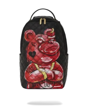 Mochila QUILT CON OSO DIABLO PINTADO A MANO (DLXV)