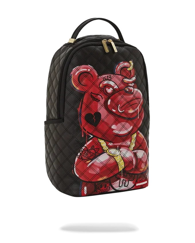 Mochila QUILT CON OSO DIABLO PINTADO A MANO (DLXV)