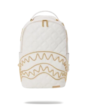 MOCHILA RIVIERA LE BLANC CON CADENA DORADA «Shark» (DLXV)