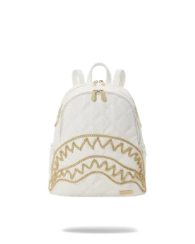 MOCHILA RIVIERA LE BLANC SHARK SAVAGE CON CADENA DORADA