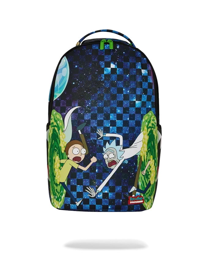 Mochila «Saltando por el portal» de Rick y Morty