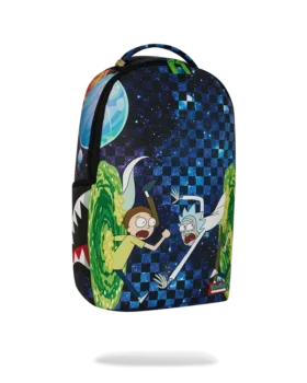 Mochila «Saltando por el portal» de Rick y Morty