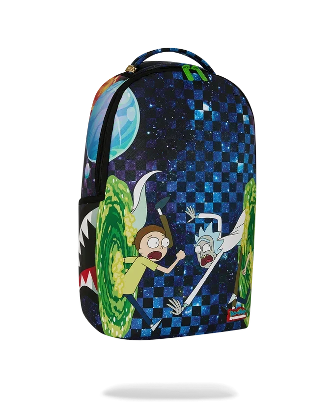 Mochila «Saltando por el portal» de Rick y Morty
