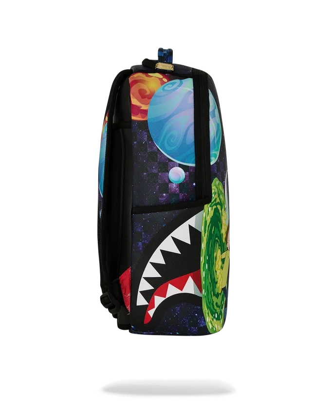 Mochila «Saltando por el portal» de Rick y Morty