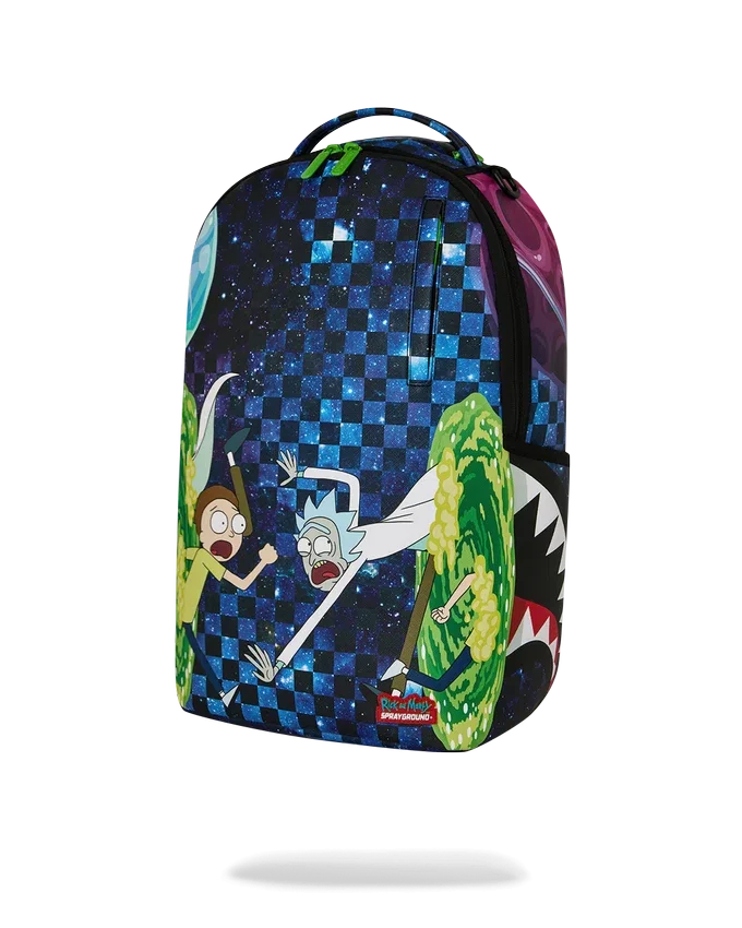 Mochila «Saltando por el portal» de Rick y Morty