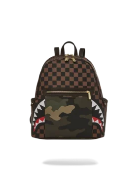 MOCHILA SAVAGE «SHARKS IN PARIS» CON BOLSILLO EXTERIOR CON CREMALLERA DORADA