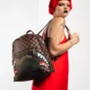 MOCHILA SAVAGE «SHARKS IN PARIS» CON BOLSILLO EXTERIOR CON CREMALLERA DORADA