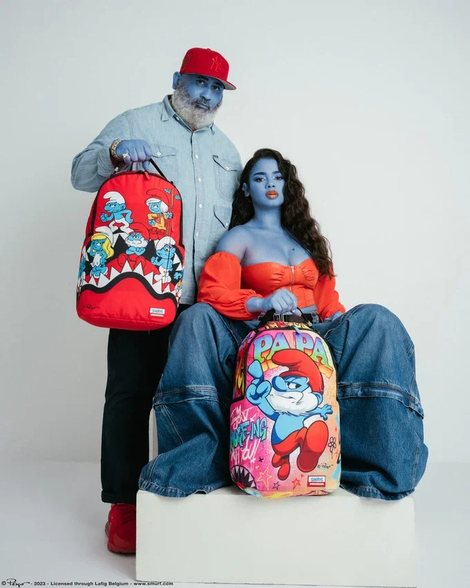 Mochila Shark Boonce de los Pitufos