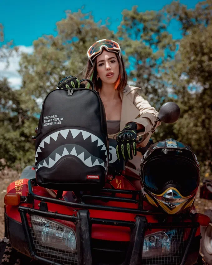 Mochila Shark Central en tonos de gris (DLXV)