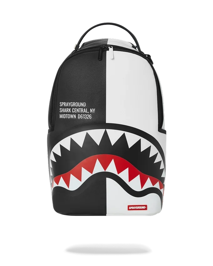 Mochila Shark Central Split Negra/Blanca (DLXV)