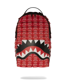 MOCHILA SHARK HECHA DE ETIQUETAS TEJIDAS