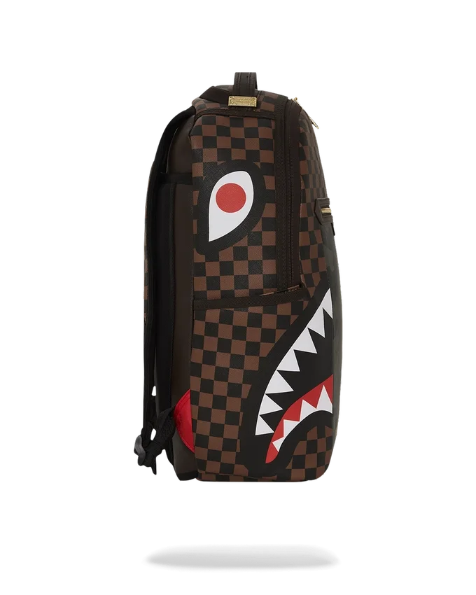 MOCHILA «SHARKS IN PARIS» CON BOLSILLO EXTERIOR CON CREMALLERA DORADA (DLXV)