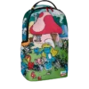 Mochilas de los Pitufos en el Jardín