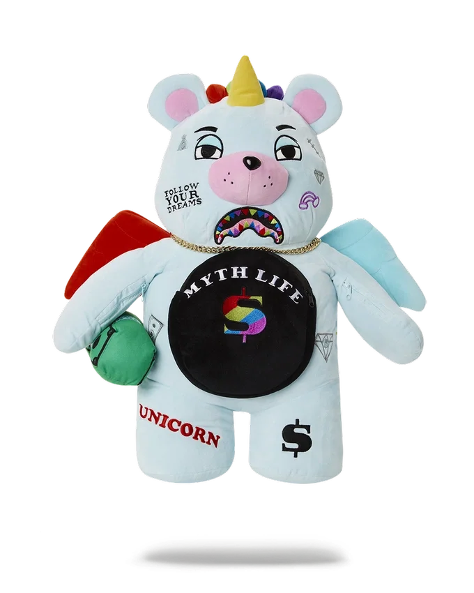 MYTH LIFE MONEYBEAR Mochila de Osito de Pelo