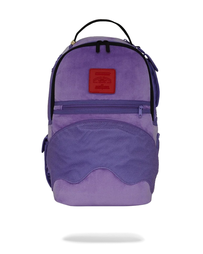 ¡¡¡NO PUEDE SER!!! UNA MOCHILA REVERSIBLE: DE TERCIOPELO MORADO A LA MOCHILA ORIGINAL «Sharks in Paris»