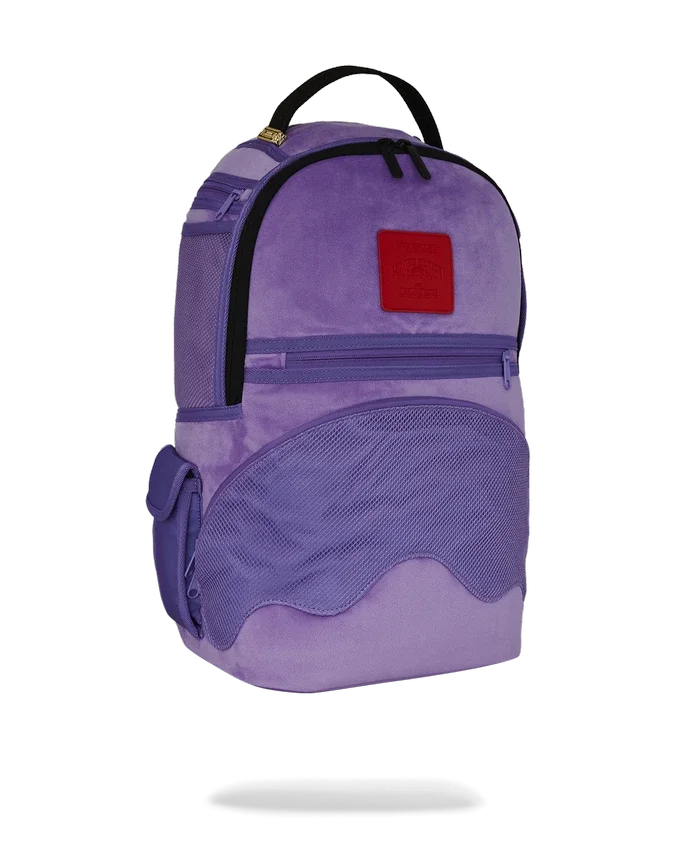 ¡¡¡NO PUEDE SER!!! UNA MOCHILA REVERSIBLE: DE TERCIOPELO MORADO A LA MOCHILA ORIGINAL «Sharks in Paris»
