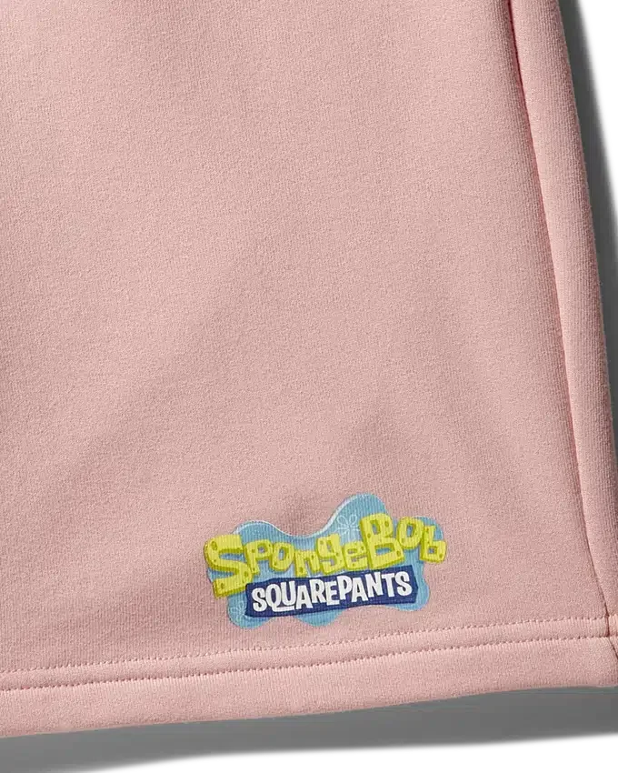 PANTALONES CORTOS DE PUNTO DE SPONGEBOB (ROSA)