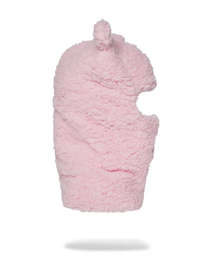 Pasamontañas de esquí de polar rosa con oRejas DE OSO