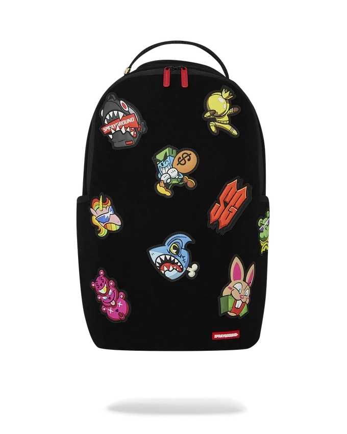 STUCK ON YA - Mochila con parches de VELCRO