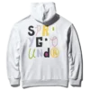 SUDADERA CON CAPUCHA DE SPONGEBOB (GRIS CLARO)
