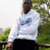 SUDADERA CON CAPUCHA MIAMI VICE (BLANCA)