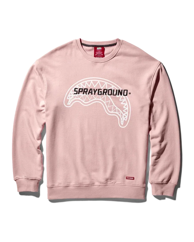 SUDADERA DE CUELLO REDONDO SPRAYGROUND (ROSA)