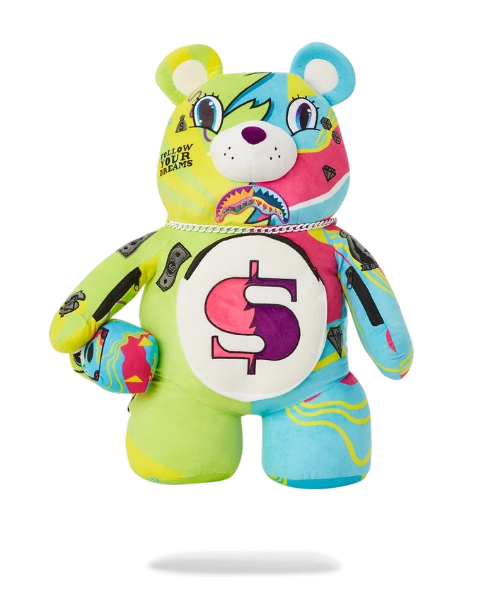 SUPER WEIRD MONEYBEAR Mochila de Osito de Pelo