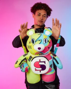 SUPER WEIRD MONEYBEAR Mochila de Osito de Pelo