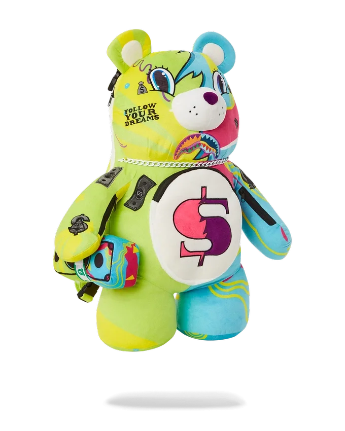 SUPER WEIRD MONEYBEAR Mochila de Osito de Pelo