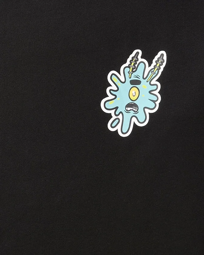 SUÉTER CON CAPUCHA DE SPONGEBOB «SPLAT» (NEGRO)