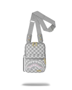 Tejido de tiburones en París en color crema, Bolsos Cruzados OG