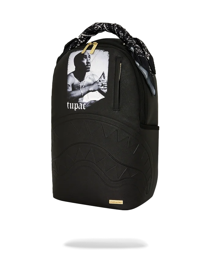 TUPAC POETRY - Mochila con asa de bandana