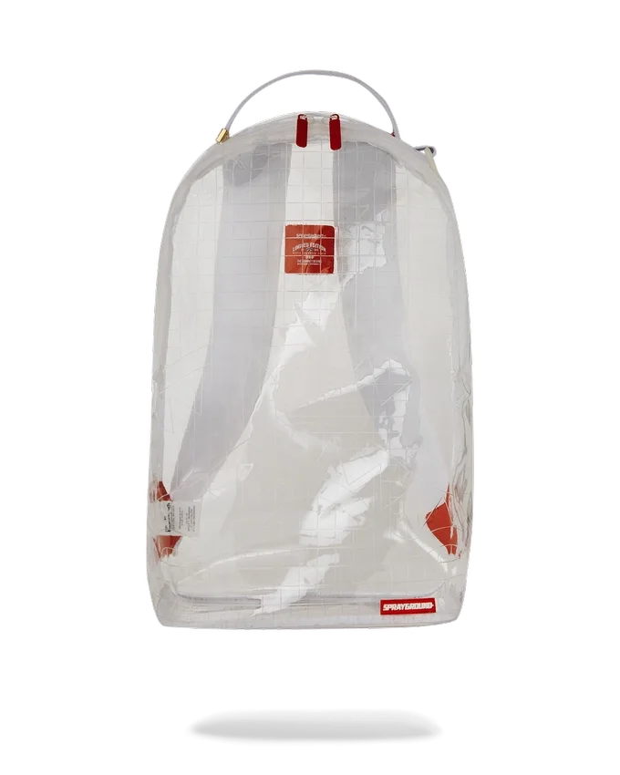 VISIÓN CLARA: TIBURONES EN PARÍS - Mochila 100 % TRANSPARENTE DLX
