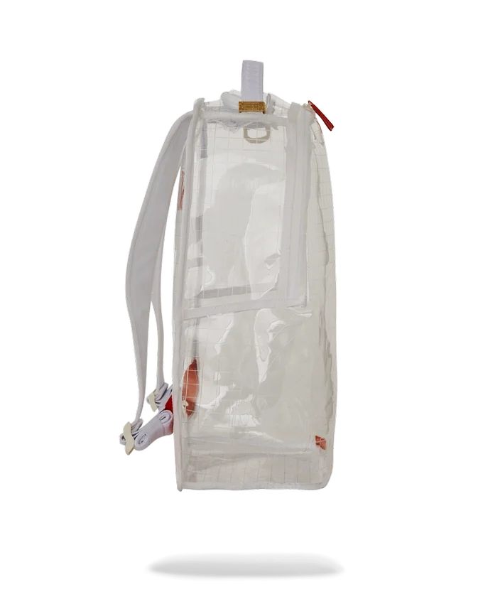 VISIÓN CLARA: TIBURONES EN PARÍS - Mochila 100 % TRANSPARENTE DLX